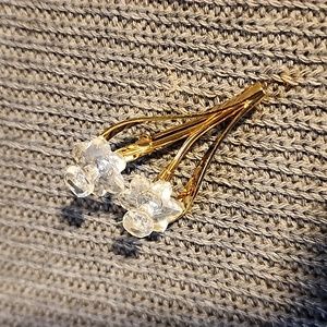 Vintage Swarovski Crystal Daffodil Brooch